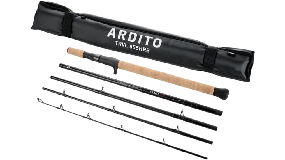 Daiwa Ardito-Travel Casting Rod, Sections 5, Line Wt 65-100 Braid, Lure Weight Max 15Oz, ARDT855HRB-TR