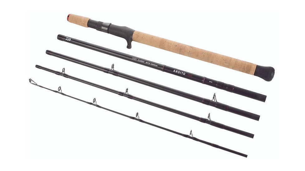 Daiwa Ardito-Travel Casting Rod, Sections 5, Line Wt 65-100 Braid, Lure Weight Max 18Oz, ARDT855XHRB-TR