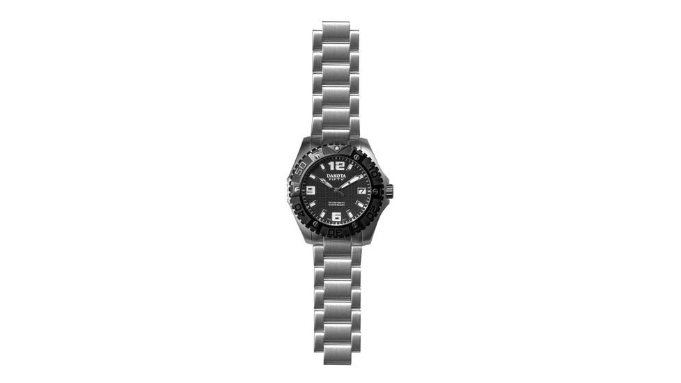 Dakota Watches Dakota Fifty, Black Textured Dial, Steel Bracelet 5742-2