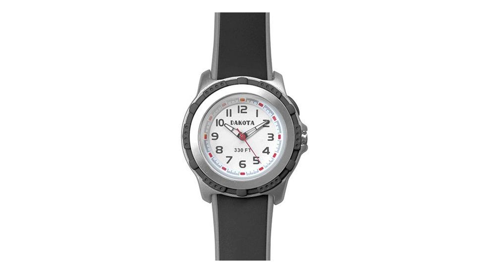Dakota Watches Dakota Kids Mini Stingray El Watch, Black/Grey, Black/Grey, Plastic, silicone, 5 Year Limited Warranty, DAK-24892