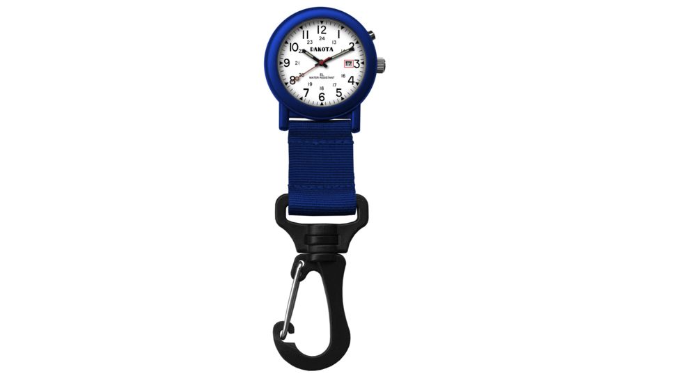 Dakota Watches Light Backpacker Clip Watch w/Dial Light, Blue 4010427