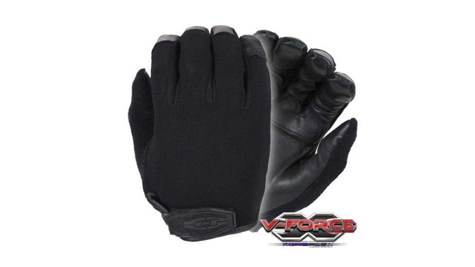 Damascus Protective Gear V-Force Glove w/KoreFlex,1 Layer Tips,Kevlar Liner,Small DGX3-S