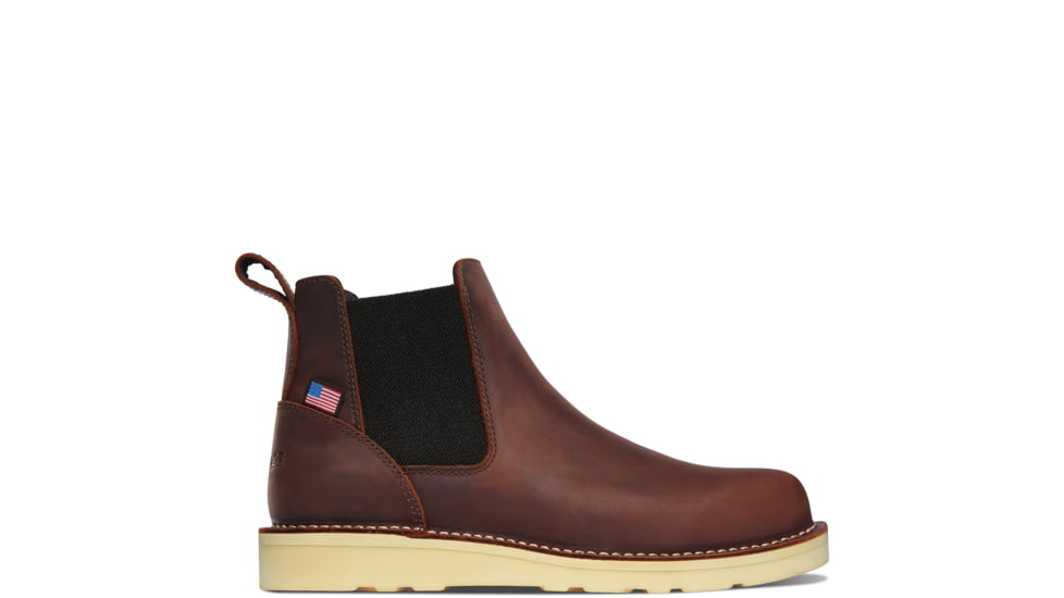 Danner Bull Run Chelsea 6 in Shoes - Mens, 7.5 US, Extra Wide Width, Brown, 7.5, 15484-7.5EE