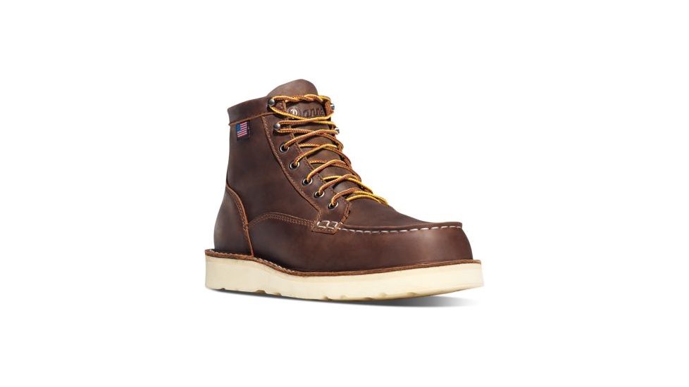 Danner Bull Run Moc Toe 6in Boots, Brown, 10D, 15563-10D