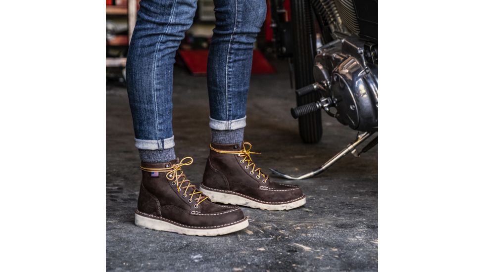 Danner Bull Run Moc Toe 6in ST Work Boot - Womens, Brown, 6 US, Medium, 15576-6M