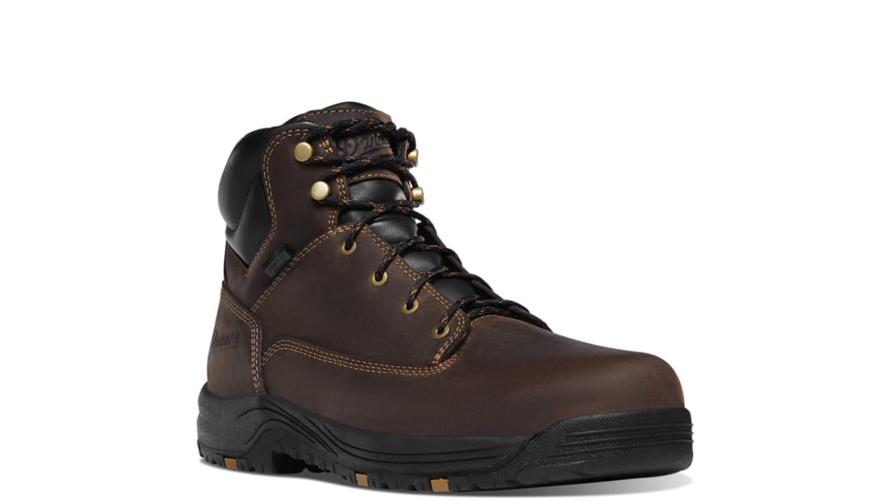 Danner Caliper 6in Aluminum Toe Work Shoes - Mens, Brown, 8.5 US, D, 19453-8.5D
