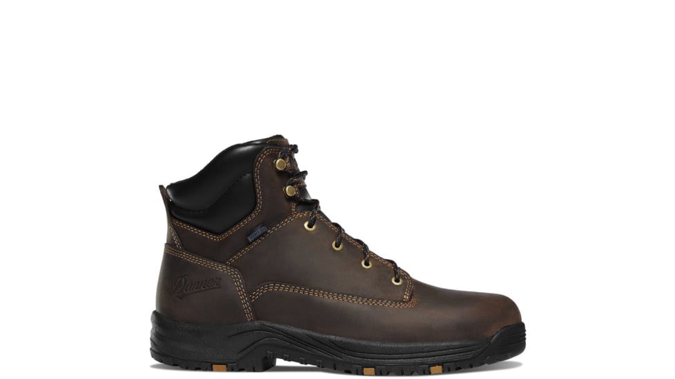 Danner Caliper 6in Aluminum Toe Work Shoes - Mens, Brown, 8.5 US, D, 19453-8.5D