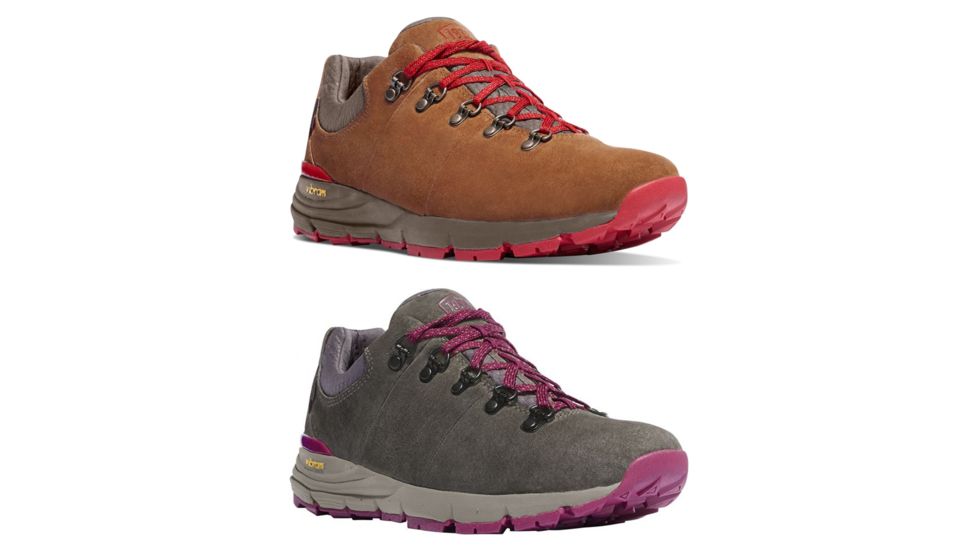 Danner Mountain 600 Low Hiking Shoe - Women's, Brown/Red, Gray/Plum