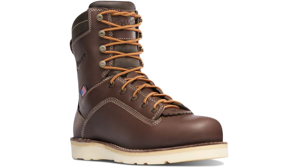 Danner Quarry USA 8in Wedge Boots, Brown, 14D, 17327-14D