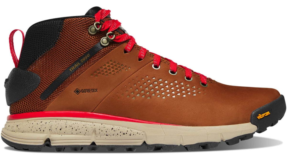 Danner Trail 2650 Mid 4 in Hiking Boots - Mens, Wide, Brown/Red, 9, 61249-9D