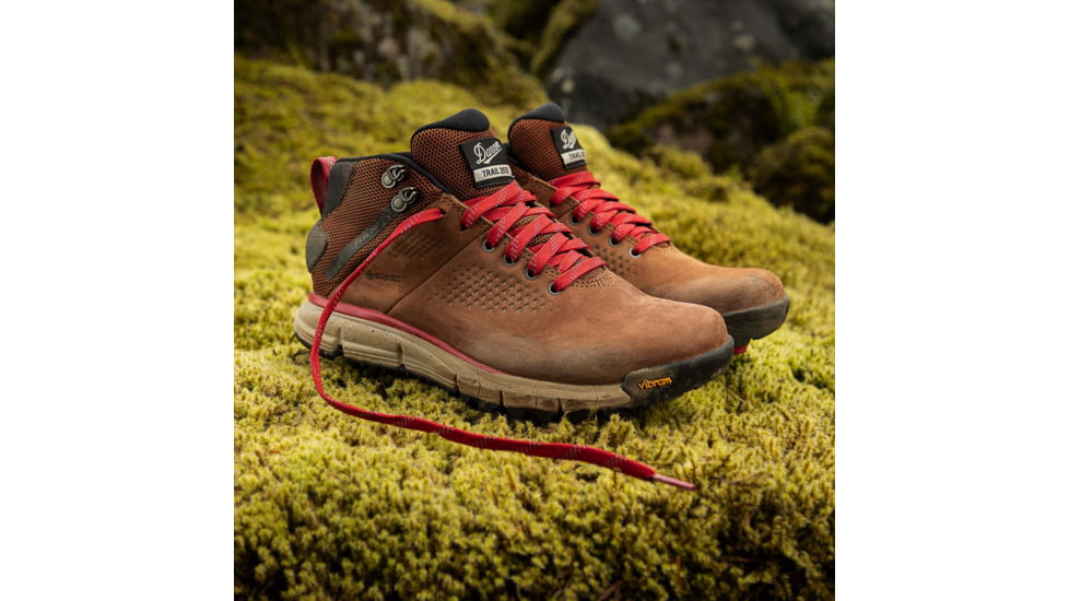 Danner Trail 2650 Mid 4 in Hiking Boots - Mens, Wide, Brown/Red, 9, 61249-9D