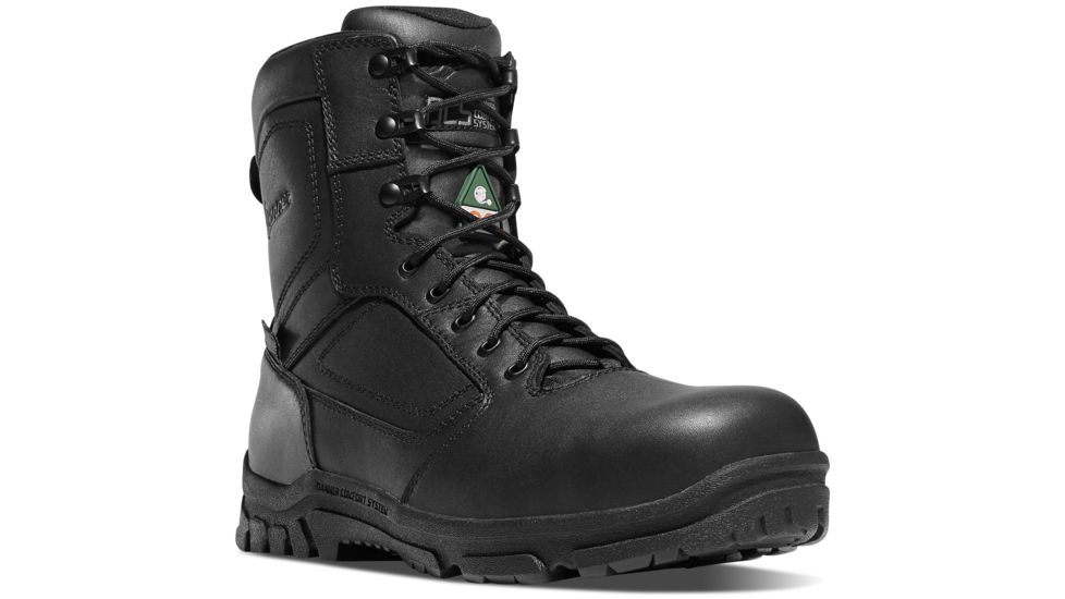 Danner Lookout EMS/CSA Side-Zip 8in Non-Metallic Toe Boots, Black, 3B, 23826-3B