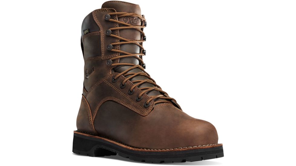 Danner Workman 8in Alloy Toe Boots, Brown, 7D, 16287-7D