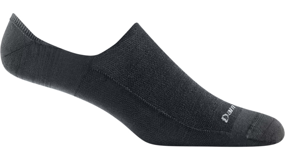 Darn Tough Topless Solid No Show Hidden Lightweight Sock - Mens, Black, Medium, 6055-BLACK-M-DARN