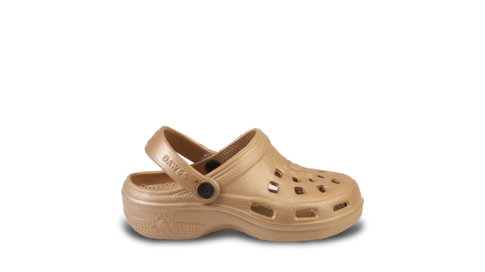 Dawgs Beach Clogs - Kids, Gold, 13 US, BCLG.U.K.Gl.0013