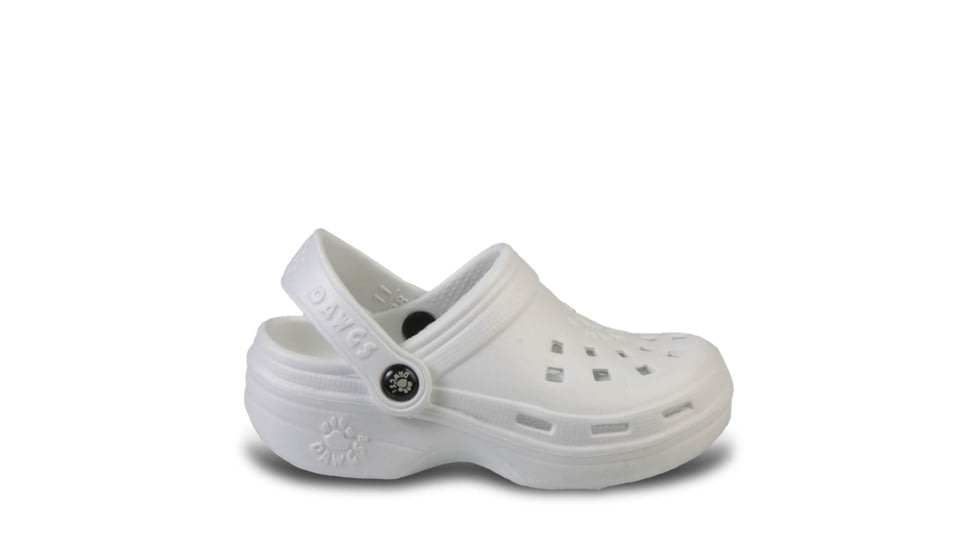 Dawgs Beach Clogs - Kids, White, 13 US, BCLG.U.K.Wt.0013