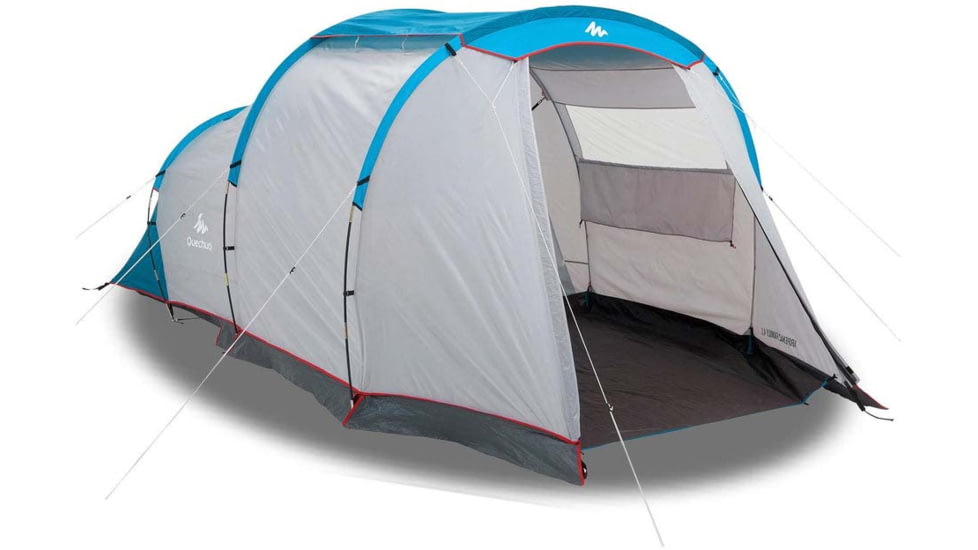 Decathlon Arpenaz Waterproof Family Camping Tent, Light Gray, 4 Person, 2611395