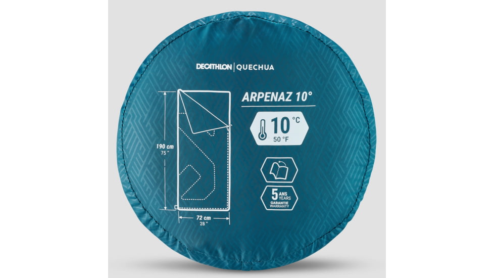 Decathlon Quechua Camping Sleeping Bag, Blue, NS, 4646217