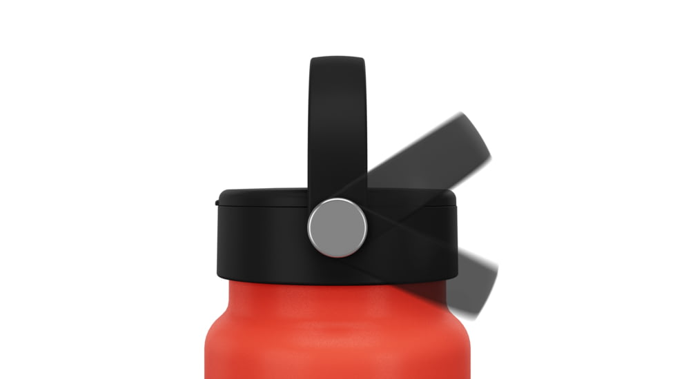 Decathlon Quechua Double Wall Insulated Wide Mouth Stainless Steel Water Bottle, Red, 25oz, 4271089