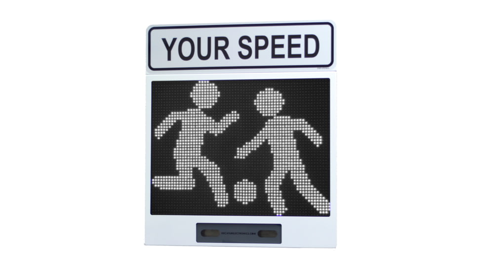 Decatur Electronics OnSite 75MX Pole Sign, Amber, Oversized, OS75MXACAM