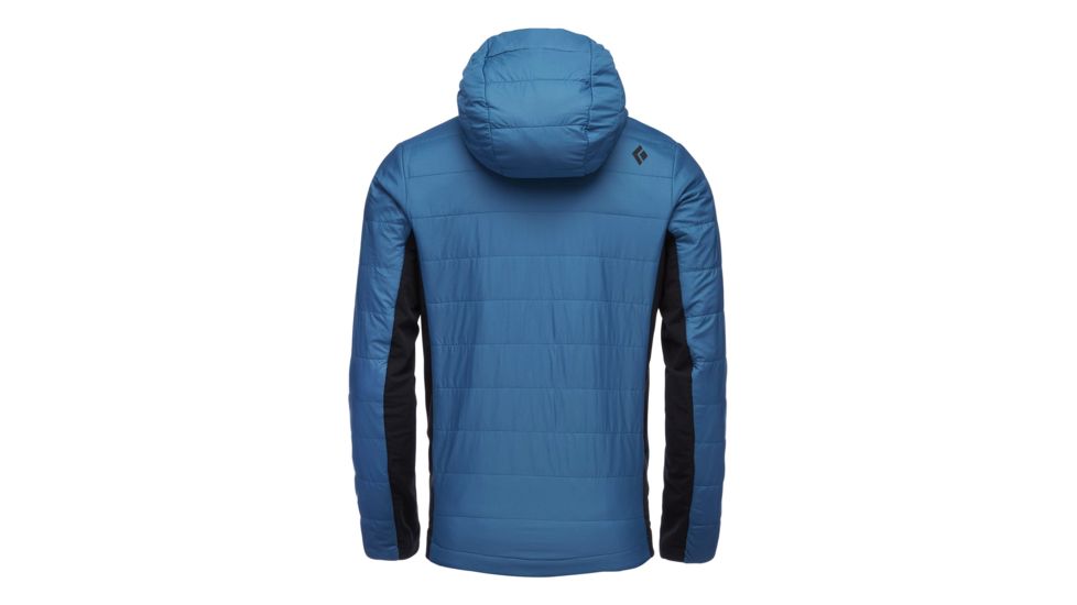 Demo, Black Diamond Aspect Wool Hoodie - Mens, Astral Blue-Black, Medium, AP7460409035MED1