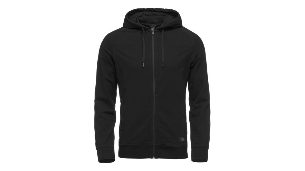 Demo, Black Diamond Basis Full Zip Hoodie - Mens, Black, Medium, AP7522800002MED1