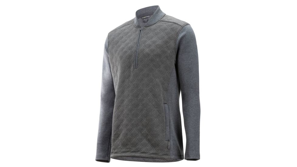 DEMO, ExOfficio Harwood 1/4 Zip Long Sleeve - Mens, Medium, Grey Heather, 1011-3182-Grey Heather-M