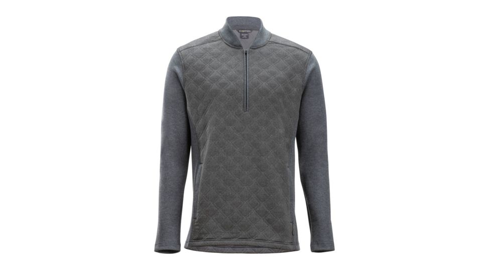 DEMO, ExOfficio Harwood 1/4 Zip Long Sleeve - Mens, Medium, Grey Heather, 1011-3182-Grey Heather-M