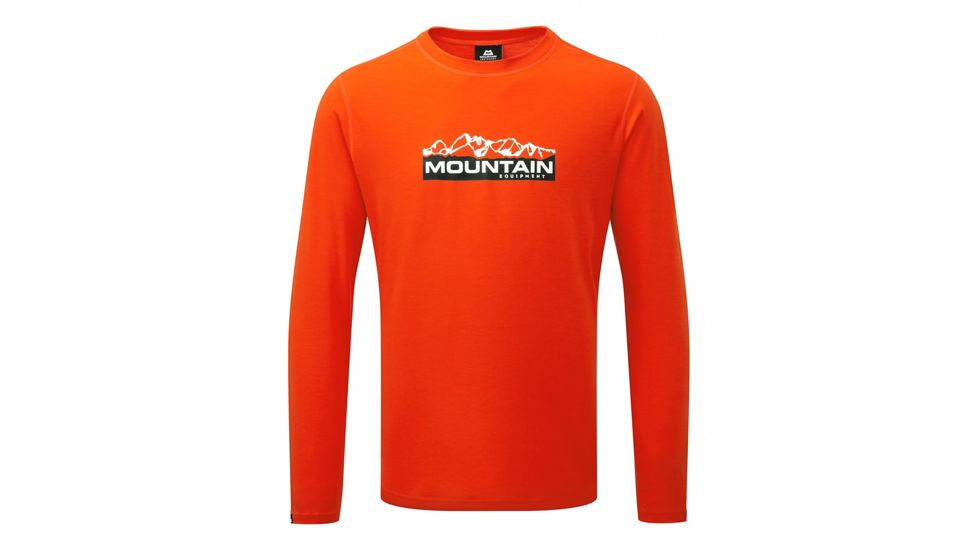 DEMO, Mountain Equipment Mountainscape LS Tee - Mens, Large, Cardinal Orange, ME-002830-Me-01252-L