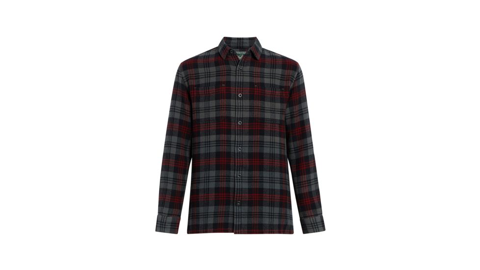 Demo,Woolrich Mens Eco Rich Dellaro Waffle Shirt, Agate, L, 6479-AGA-DEMO