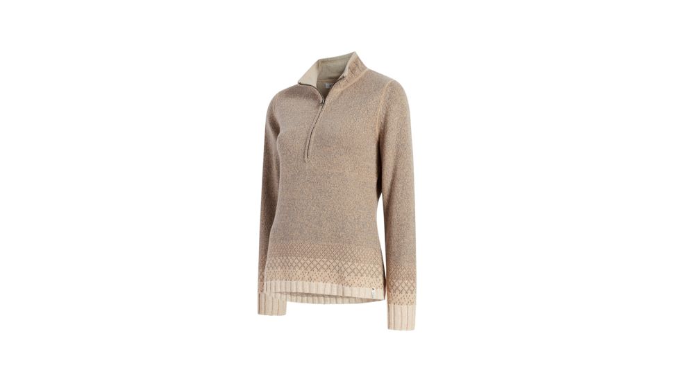Demo,Woolrich Womens Tanglewood 1/2 Zip Sweater II, Coyote Tan, M, 13767-CYA-DEMO