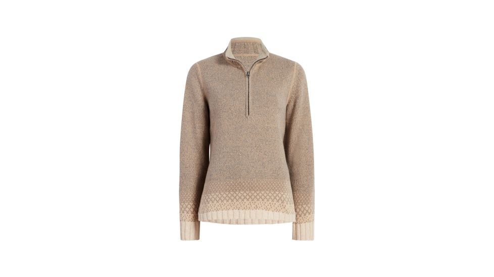 Demo,Woolrich Womens Tanglewood 1/2 Zip Sweater II, Coyote Tan, M, 13767-CYA-DEMO
