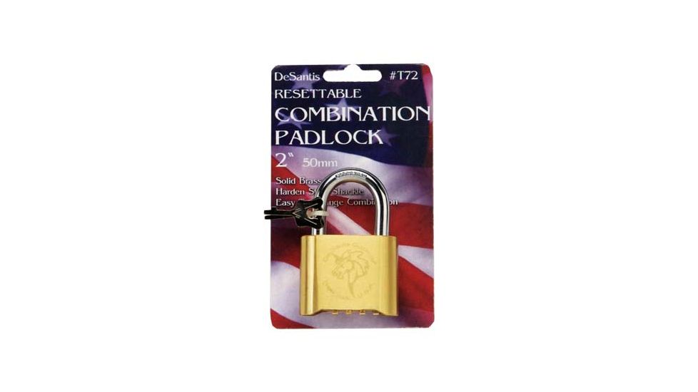 DeSantis 2" Combination Lock - Solid Brass T72ZZ02Z0