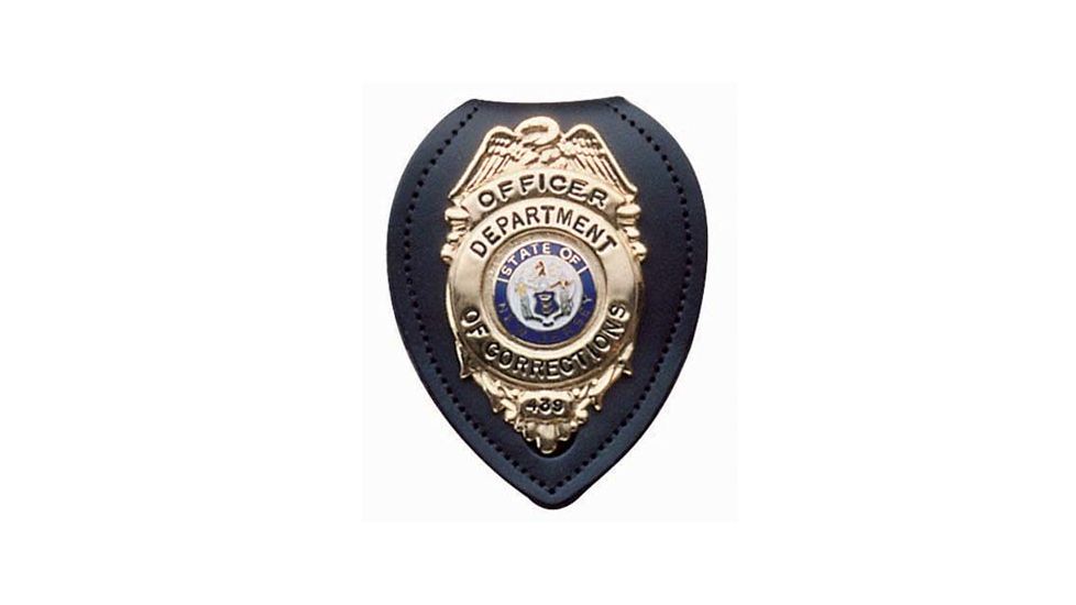 DeSantis Black - Plain - Teardrop Badge Holder U29BJZZZ0