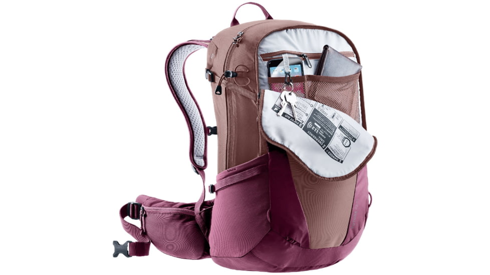 Deuter Futura 25 SL Backpack - Womens, Ashrose/Cassis, 340022155990