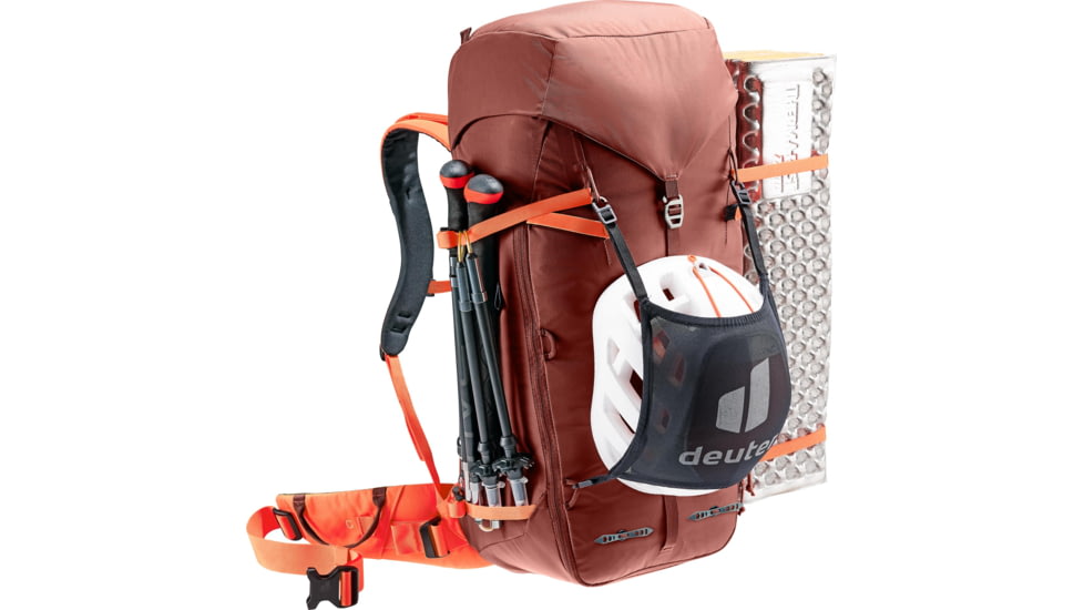 Deuter Guide 34+8 Backpack, Redwood/Papaya, 336152359120