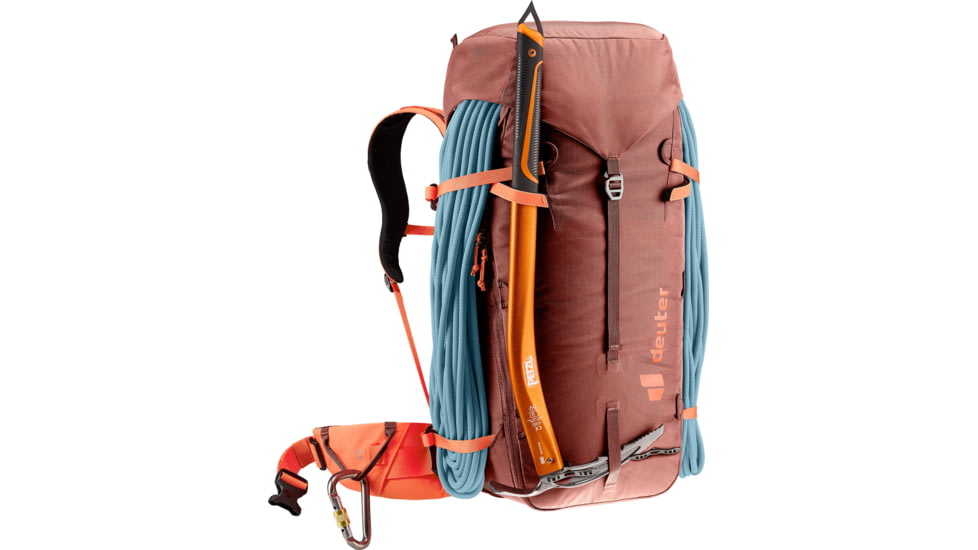 Deuter Guide 34+8 Backpack, Redwood/Papaya, 336152359120