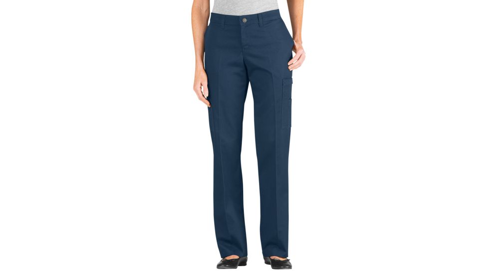 Dickies Womens Relaxed Fit Straight Leg Cargo Pant, Navy - FP337NV12RG