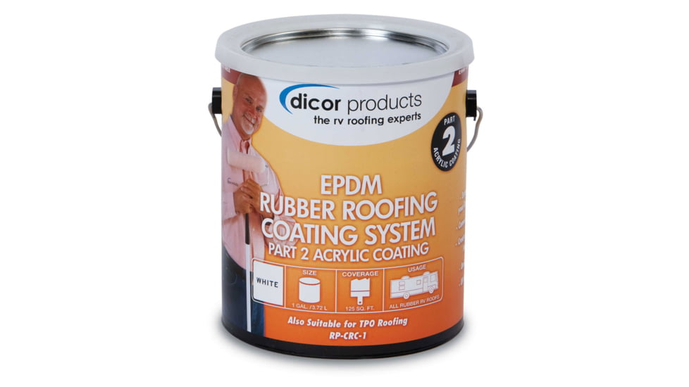 Dicor Corporation EPDM Roof Acrylic Coating, Tan, 1 Gallon, RP-CRCT-1