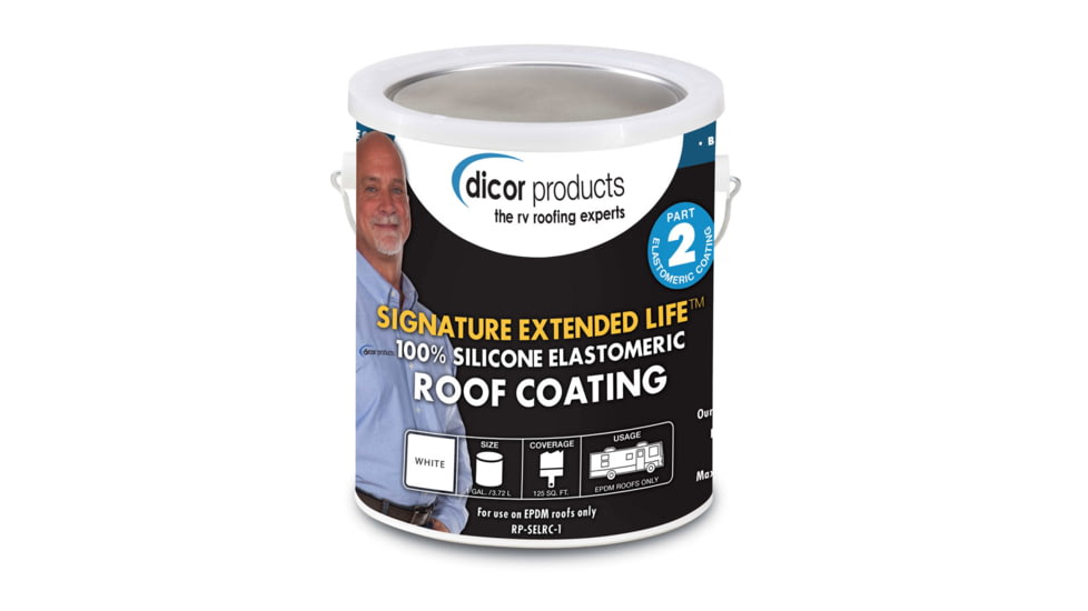 Dicor Signature Extended Life RV Roof Coating, Tan, 1 Gallon, RP-SELRCT-1