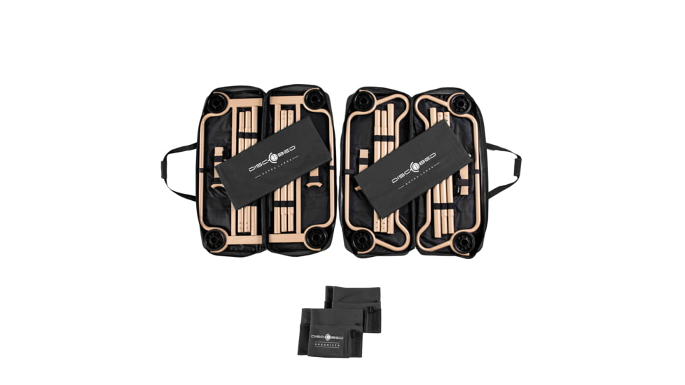 Disc-O-Bed Cot with 2 Side Organizers, Black, Extra Large, 30502BO
