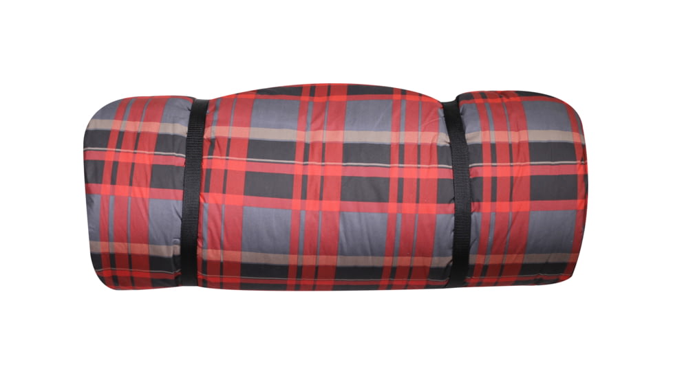 Disc-O-Bed Duvalay with Luxury Memory Foam Sleeping Bag &amp; Duvet, Adults, Lumberjack, Extra Large, 50324
