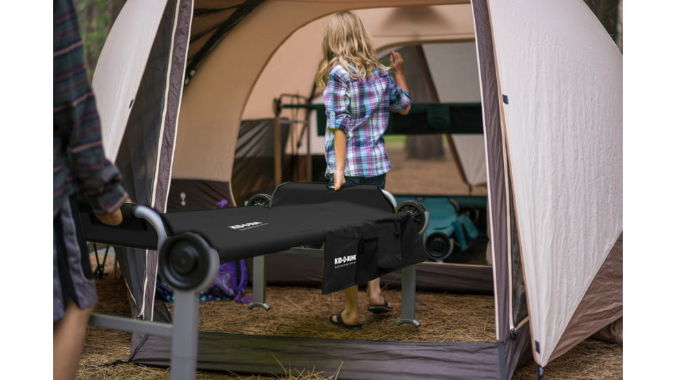 Disc-O-Bed Kid-O-Bunk Portable Cot System, Youth, Black, 31505B