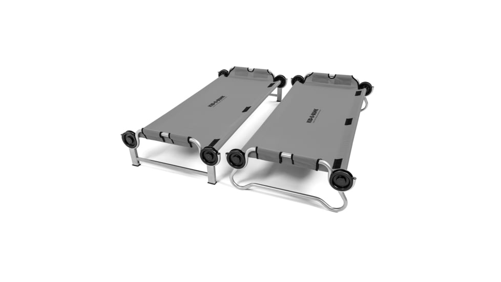 Disc-O-Bed Kid-O-Bunk Portable Cot System, Youth, Grey, 31205B