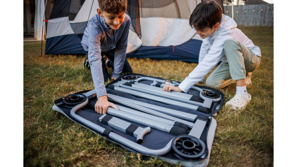 Disc-O-Bed Kid-O-Bunk Portable Cot System, Youth, Grey, 31205B