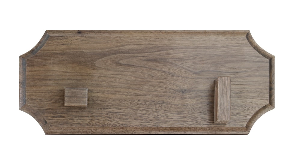 Displays Walnut Bowie Wall Plaque, 16 1/8in X 6 5/8in X 1in, Includes Brackets For Wall Hanging, WALL PLAQUE