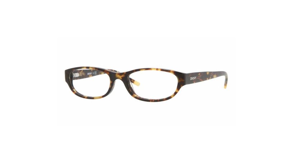 DKNY DY 4591 Eyeglasses Styles Havana Frame w/Non-Rx 48 mm Diameter Lenses, 3398-4816