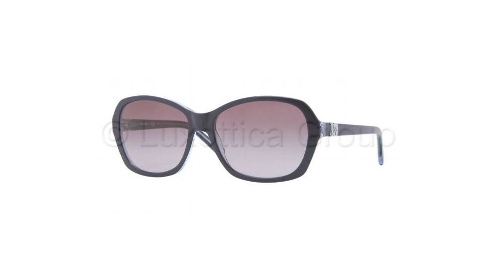 DKNY DY4094 Sunglasses 35728H-5716 - Top Blue on Blue Transparent Frame, Violet Gradient Lenses