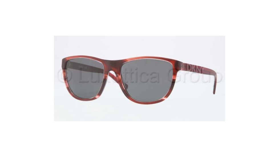 DKNY DY4103 Sunglasses 358187-5618 - Spotted Bordeaux Frame, Grey Lenses