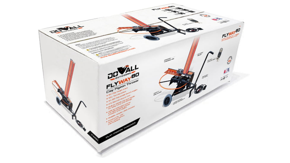 Do All Outdoors FlyWay 80 Launcher, Black, 80 Clays, FW80